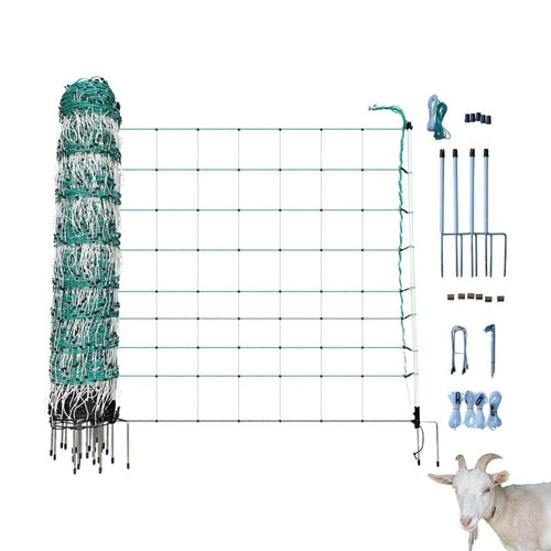 RentACoop Electric Anti-Predator Goat Fence - Suitable for Goats and Larger Animals - Energizer Not Included - 168 L x 42 H