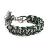 Stainless Steel Titanium Umbrella Rope Hand Braided Bracelet Men's Jewelry