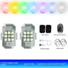 Waterproof Remote Control Motorcycle Flashing Lights UAV Outdoor Lighting Lamp