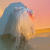 Scooter With Lights Motorcycle Shiny Veil Helmet Accessories Motorcycle Wedding Headdress