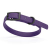 BioThane Waterproof Dog Collar - XS: L 12-15 x W 5/8 - Black OR Brass Hardware