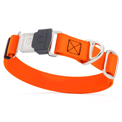 Sprenger BioThane Waterproof Dog Collar with Stainless Steel ClicLock Quick Release Buckle