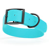 Dogline Biothane Waterproof Dog Collar with Black Hardware -  1.5 Wide, Size XXL (24 to 28 inches)