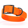 Dogline Biothane Waterproof Dog Collar with Black Hardware -  1.5 Wide, Size XXL (24 to 28 inches)