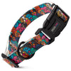 Dogline Biothane Full Color Design Printed Dog Collar with Quick Release Buckle