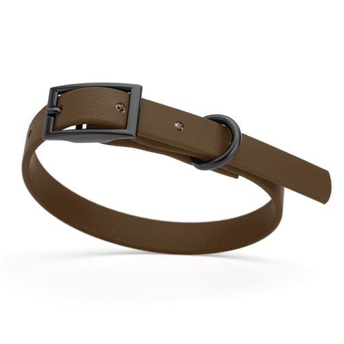 Dogline Biothane Waterproof Dog Collar with Black Hardware - Size XS (9 to 12 inches)