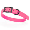 Dogline Biothane Waterproof Dog Collar with Black Hardware - Size M (15 to 18 inches)