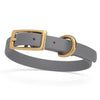 BioThane Waterproof Dog Collar - XS: L 9-12 x W 1/2 - Black OR Brass Hardware