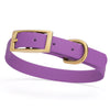 Viper Biothane Waterproof Dog Collar - Brass Hardware - Size S (12 to 15 inches)