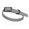 BioThane Waterproof Dog Collar - XS: L 12-15 x W 5/8 - Black OR Brass Hardware