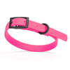 BioThane Waterproof Dog Collar - XS: L 12-15 x W 5/8 - Black OR Brass Hardware