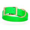 Viper Biothane Waterproof Dog Collar - Brass Hardware - 1.5in Wide, Size L (16 to 20 inches)