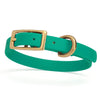 Viper Biothane Waterproof Dog Collar - Brass Hardware - Size XS (9 to 12 inches)