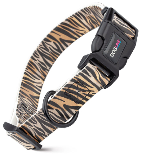 Dogline Biothane Full Color Design Printed Dog Collar with Quick Release Buckle