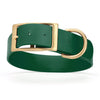Viper Biothane Waterproof Dog Collar - Brass Hardware - 1.5in Wide, Size L (16 to 20 inches)