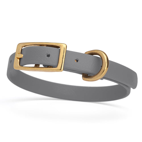 Viper Biothane Waterproof Dog Collar - Brass Hardware - Size XS (9 to 12 inches)