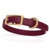BioThane Waterproof Dog Collar - XS: L 9-12 x W 1/2 - Black OR Brass Hardware