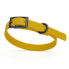 BioThane Waterproof Dog Collar - XS: L 9-12 x W 1/2 - Black OR Brass Hardware