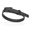BioThane Waterproof Dog Collar - XS: L 9-12 x W 1/2 - Black OR Brass Hardware