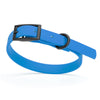 BioThane Waterproof Dog Collar - XS: L 12-15 x W 5/8 - Black OR Brass Hardware