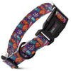 Dogline Biothane Full Color Design Printed Dog Collar with Quick Release Buckle
