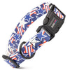 Dogline Biothane Full Color Design Printed Dog Collar with Quick Release Buckle