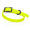 BioThane Waterproof Dog Collar - XS: L 9-12 x W 1/2 - Black OR Brass Hardware