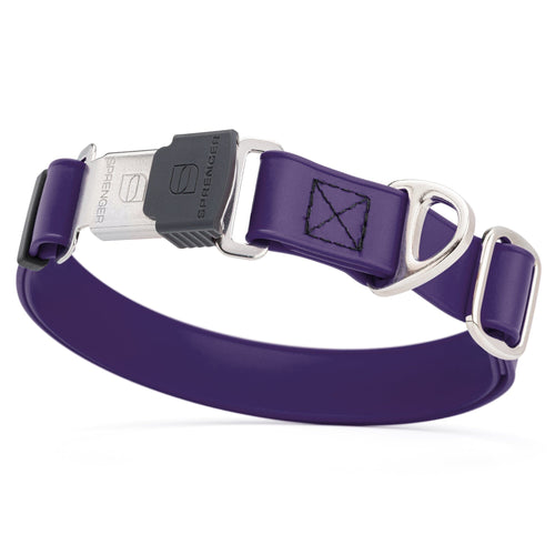 Sprenger BioThane Waterproof Dog Collar with Stainless Steel ClicLock Quick Release Buckle