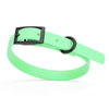 BioThane Waterproof Dog Collar - XS: L 12-15 x W 5/8 - Black OR Brass Hardware