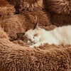 Big Paw Plush Pet Sofa Bed – Washable Dog & Cat Bed with Calming Raised Edges (Small to XL)