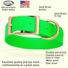 Viper Biothane Waterproof Dog Collar - Brass Hardware - 1.5in Wide, Size L (16 to 20 inches)