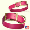 Viper Biothane Waterproof Dog Collar - Brass Hardware - Size XL (22 to 25 inches)