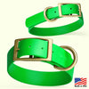 Viper Biothane Waterproof Dog Collar - Brass Hardware - Size XS (9 to 12 inches)