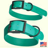 Dogline Biothane Waterproof Dog Collar with Black Hardware - Size S (12 to 15 inches)