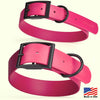 Dogline Biothane Waterproof Dog Collar with Black Hardware - Size XL (22 to 25 inches)