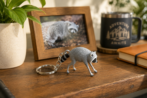 Jimothy Inspired Raccoon Kit n Kat Pal Keychain