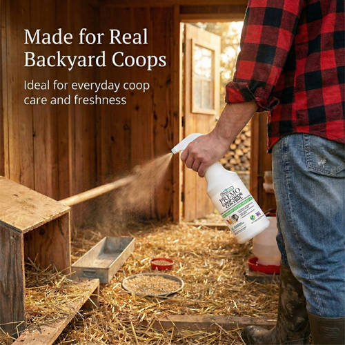 Chicken Coop Odor Control Spray 32 Oz | Neutralizes Ammonia Smell | Premo Guard