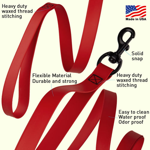 Biothane Waterproof Multi-Handle Dog Leash