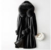 Fashion New Product Fur Women's Mid-length Slim Coat