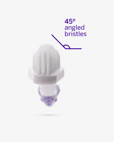 Professional Pet Toothbrush - Patented 45° Dual-Ended Brush Head