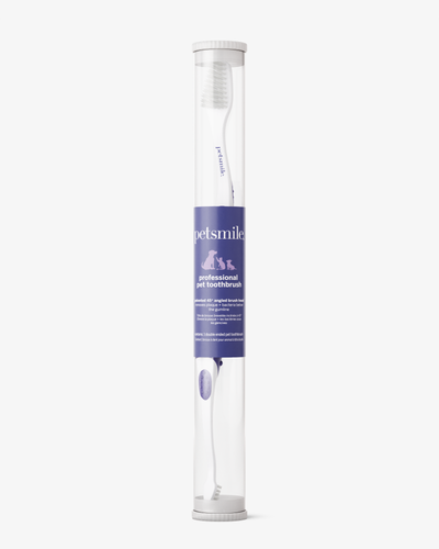 Professional Pet Toothbrush - Patented 45° Dual-Ended Brush Head