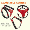 Leather + Nylon Spiked Dog Harness