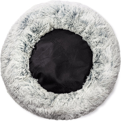 Mr. Peanut's 28 OrthoPlush® Pet Bed - Snowflake White Two Tone