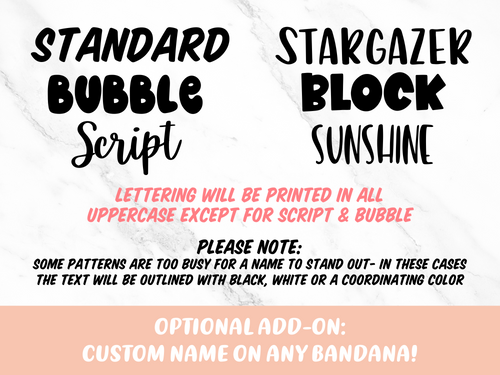 Special Needs Bandanas (Private Listing)