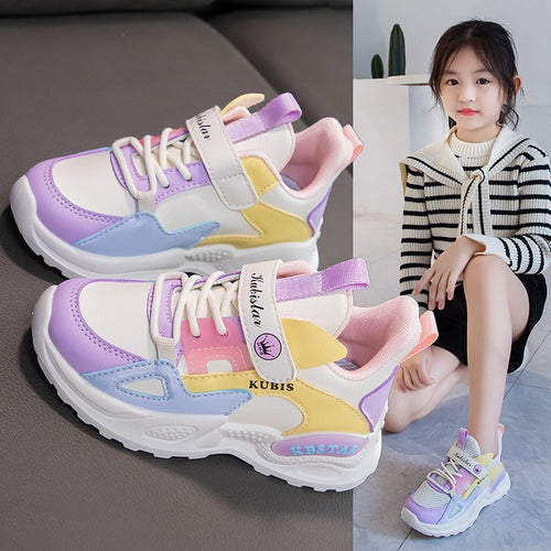 Children's Running Soft Bottom Girl Dad Shoes Soft Bottom Casual Shoes