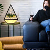Simple Hollow Out Diamond Table Lamp Bedside