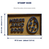 Egg Farm Ink Stamp 2-Pack - FRAGILE and Quail Eggs Stamps for Shipping Boxes and Egg Cartons