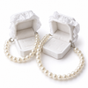 Pet Wedding Ring Bearer Box Pearl Necklace