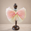 Pink Yellow Floral Satin Lace Pet Bib Collar