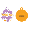 Lavender Daisy HD Dog ID Tag